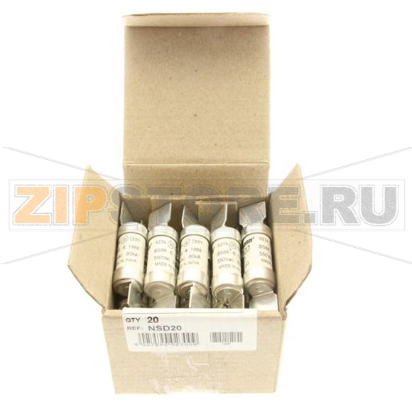 Предохранитель, 2 A, AC 550 В, 80 кА, BS88/F1, 14x59 мм, gL/gG, BS Eaton 2AMP 550V AC BS88 FUSE 