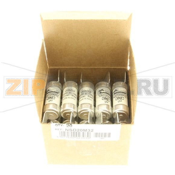 Предохранитель, 2 A, AC 550 В, 80 кА, BS88/F1, 14x59 мм, gL/gG, BS Eaton 2AMP 550V AC BS88 FUSE 