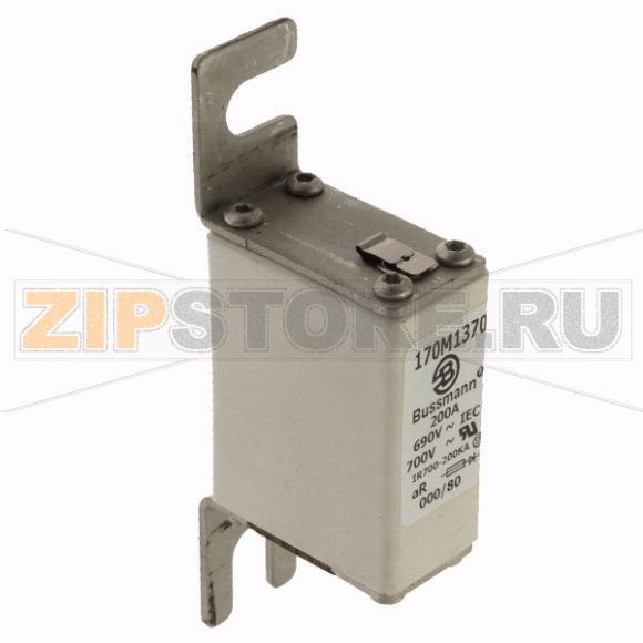 Предохранитель, 200 A, AC 690 В, 200 кА, DIN 000, 21x40x100 мм, aR, DIN, IEC Eaton FUSE 200A 69 