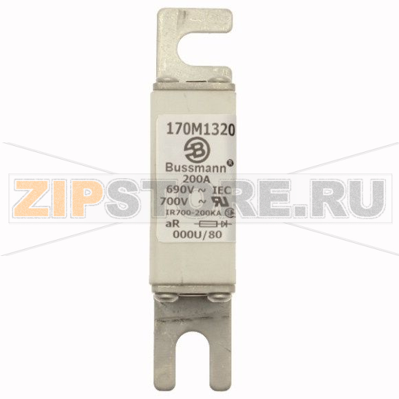 Предохранитель, 200 A, AC 690 В, 200 кА, DIN 000, 21x40x100 мм, aR, DIN, IEC Eaton FUSE 200A 69 