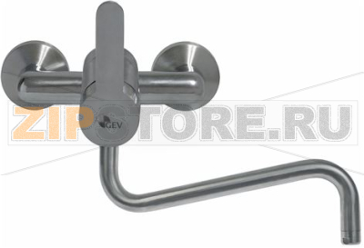 WALL-MOUNTED MIXER TAP 2-HOLE ST./STEEL 