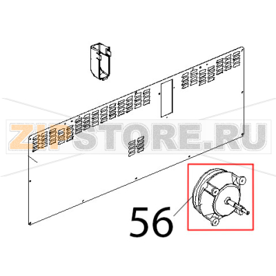 Motore cond. 5 uF, 200 W, alb. M8, conn. 5 poli Unox XF 183 Motore cond. 5 uF, 200 W, alb. M8, conn. 5 poli Unox XF 183Запчасть на деталировке под номером: 56