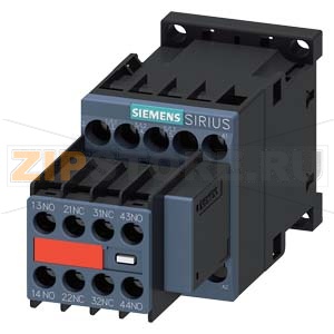 КОНТАКТОР, 3 ПОЛ., AC-3, 4КВТ/400V, 2NO+2NC, AC 110V 50HZ 120V 60HZ, W. PLUGGED-ON ВАРИСТОР 3POLE, SZ. S00 ВИНТОВЫЕ КЛЕММЫ PERMANENTLY MOUNTED AUX. SWITCH Siemens 3RT2016-1CK64-3MA0 