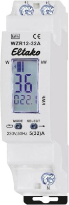 Счетчик электроэнергии 32 А, цифровой, 1 шт Eltako WZR12-32A 