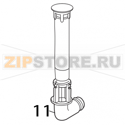Piletta curva scarico Elettrobar E51 Piletta curva scarico Elettrobar E51Запчасть на деталировке под номером: 11