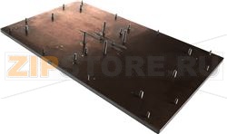 Plate c/w bolts for clam griddle 