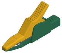 Зажим 32 A, 1 кВ, тип: крокодил, зеленый, желтый Hirschmann AK 2 B 2540 I GELB/GRUN YELLOW