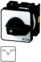 Переключатель, контакты: 4, 20 A, панель передняя: USV-NETZ, 90°, с фиксацией Eaton T0-2-15542/E