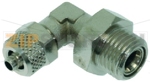 КОЛЕНЧАТЫЙ ФИТИНГ 1/4"M Ø 6/4 НИКЕЛЬ 