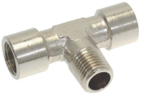 Т-ОБРАЗНОЕ СОЕДИНЕНИЕ Ø 1/4"F-1/4"F-1/4"M НИКЕЛЬ