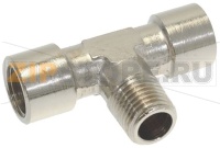 Т-ОБРАЗНОЕ СОЕДИНЕНИЕ Ø 1/4"F-1/4"F-1/4"M НИКЕЛЬ