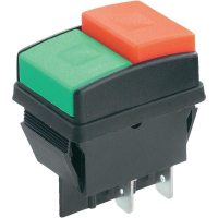 Кнопка 250 В/AC, 10 A, 2 x выкл/вкл, 1 шт SCI R13-537A B/R/G
