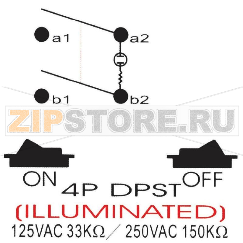 Кнопка 250 В/AC, 10 A, 2 x выкл/вкл, 1 шт SCI R13-537A B/R/G 