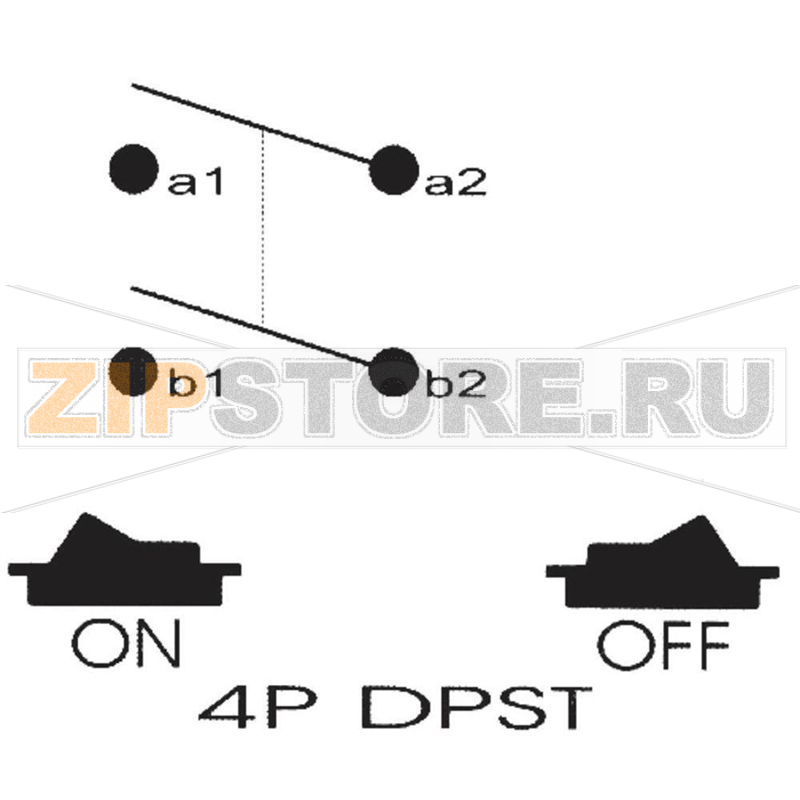 Кнопка 250 В/AC, 10 A, 2 x выкл/вкл, 1 шт SCI R13-537A B/R/G 