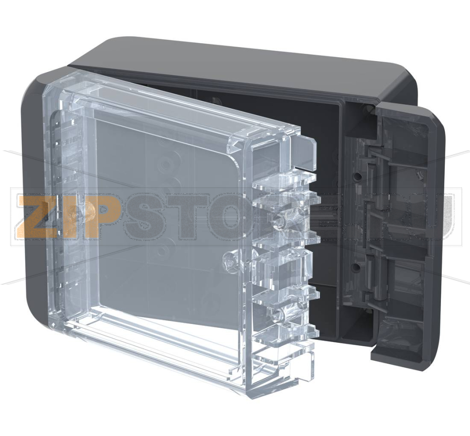 Корпус, 113x80x60 мм, поликарбонат UL 94 V0, прозрачная крышка Bopla B 100806 PC-V0-G 7024 
