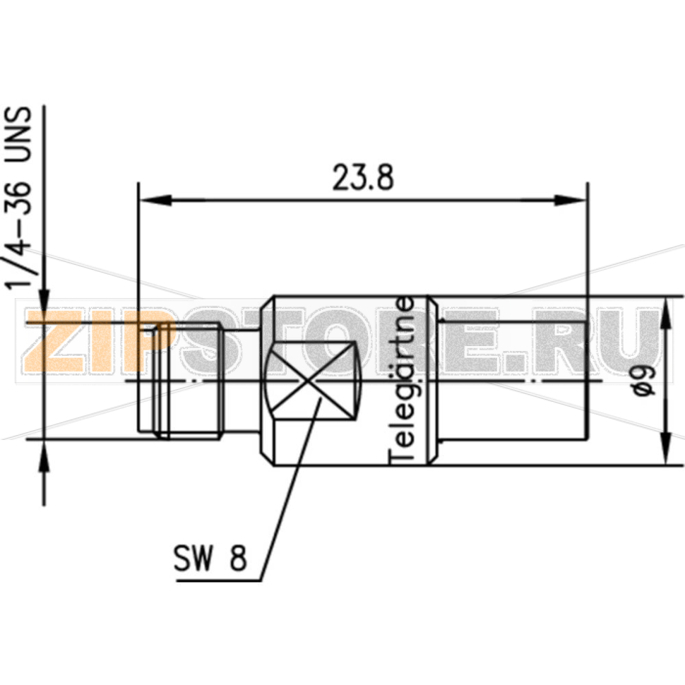 Разъем коаксиальный, гнездо SMA, гнездо SMB, 1 шт Telegärtner J01155A0041 