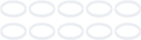 FLAT GASKET PTFE ø 20x17x2 mm 10Pcs B.A.