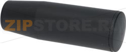 KNOB BLACK PLASTIC ø 28x84 mm M8x1 