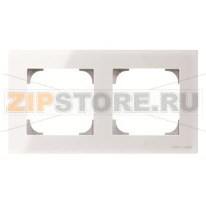 Рамка двухместная, стекло белое ABB 2CLA857200A3001 