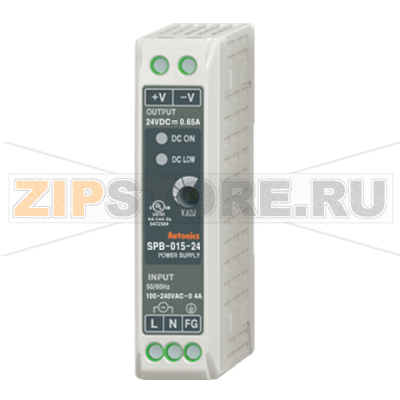 Блок питания импульсный 24 В/DC, 15.6 Вт, монтаж: на DIN-рейку Autonics SPB-015-24 