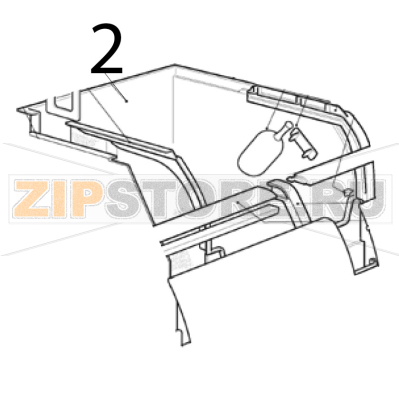 Assieme contenitore Scotsman AF 206 Assieme contenitore Scotsman AF 206Запчасть на деталировке под номером: 2