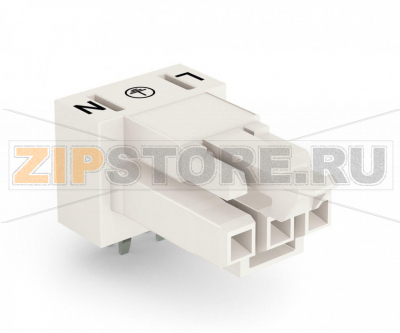 Розетка для печатных плат; угловые; 3-пол.; Код. A; белые Wago 890-823/011-000 Protected against mismating and maintenance-freePush-in CAGE CLAMP® spring pressure connection technology allows solid conductors to be simply pushed into a unit.Low profile with 4.4 mm pole spacing...