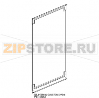 Ser. Internal glass 730x1395x6 Unox XBC 1005