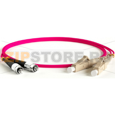 патч-корд волоконно-оптический (шнур) MM 50/125(OM4), FC-LC, duplex, LSZH, 2 м 