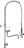 PRE-RINSE UNIT INOX 1140 mm W/TAP