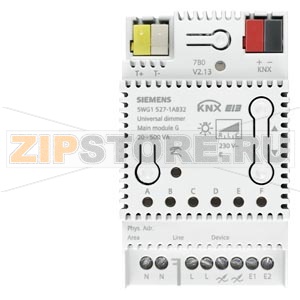 Универсальный диммер, главный модуль, 20...500 VA, Islanding Siemens 5WG1527-1AB32 