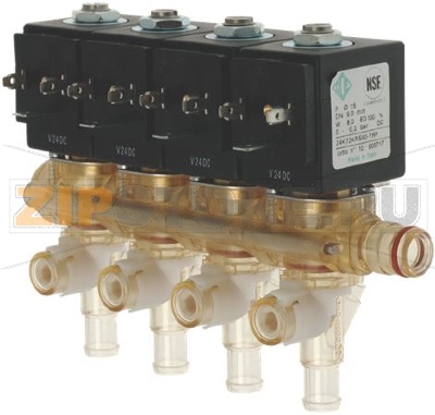 ГРУППА 4-Х ЭЛЕКТРОМАГНИТНЫХ КЛАПАНОВ ODE 24VDC 8ВТ 