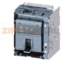 draw-out molded case circuit breaker w. handle with guide frame and PSS frame 1600; 4AUX and trip alarm switch S24; Icu "M" Icu=55kA @ 415V, 3-pole ETU320, LI, In=1600A rotary coding switch Ir=640...1600A Ii=1.5...15 x In N conductor protec. adjustable op