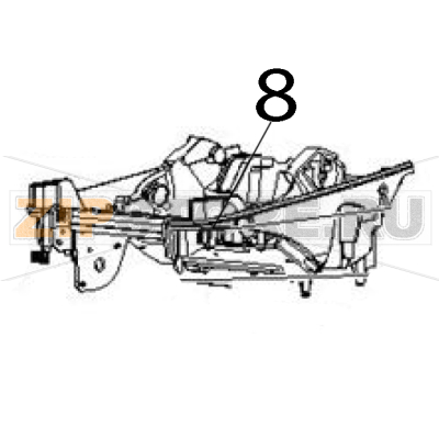 Print mech., movable sensor, 300 DPI Zebra ZD430 Print mech., movable sensor, 300 DPI Zebra ZD430Запчасть на деталировке под номером: 8