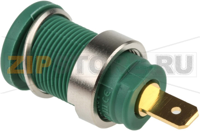 Штекер 4 мм, 25 A, 1000 В/AC/DC, зеленый Hirschmann 972355104 