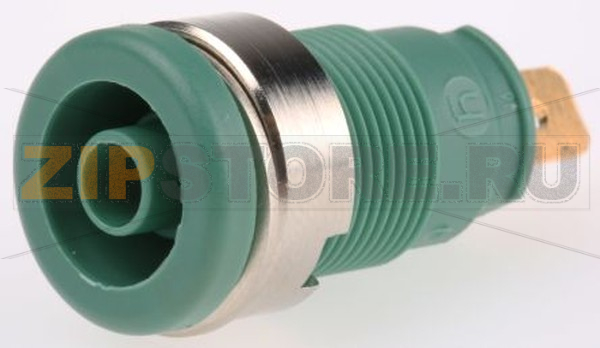 Штекер 4 мм, 25 A, 1000 В/AC/DC, зеленый Hirschmann 972355104 