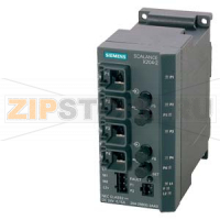 SIMATIC NET, SCALANCE X204-2, УПРАВЛЯЕМЫЙ IE КОММУТАТОР, 4 X 10/100МБИТ/С RJ45 ПОРТА, 2 X 100МБИТ/С МУЛЬТИМОДОВЫХ BFOC, СВЕТОДИОДНАЯ ДИАГНОСТИКА, СИГНАЛЬНЫЙ КОНТАКТ ОШИБКИ С КНОПКОЙ НАСТРОЙКИ, РЕЗЕРВИРОВАННОЕ ПИТАНИЕ Siemens 6GK5204-2BB10-2AA3