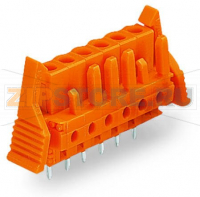 MCS MIDI Classic Розетка под пайку THT; 0.6 x 1.0 mm solder pin; прямые; Фиксирующий рычаг; Шаг контактов 5,08 мм; 14-пол.; оранжевые Wago 232-174/039-000