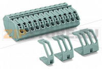 Проходные клеммы; 4 mm; Шаг контактов 7 мм; 5-пол.; CAGE CLAMP®; 4,00 mm; серые Wago 826-165