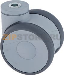 SWIVEL WHEEL DOUBLE WITHOUT BRAKE 