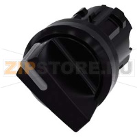 АКТУАТОР ПОВОРОТНОГО ВЫКЛЮЧАТЕЛЯ С ВОЗМОЖНОСТЬЮ ПОДСВЕТКИ, 22 ММ, КРУГЛЫЙ, ПЛАСТИК, ЧЕРНЫЙ, КОРОТКАЯ РУКОЯТКА, 2 КОММУТАЦИОННЫХ ПОЛОЖЕНИЯ, С ФИКСАЦИЕЙ, УГОЛ ПОВОРОТА РУКОЯТКИ 90 ГРАД., 10:30Ч/13:30Ч Siemens 3SU1002-2BF10-0AA0