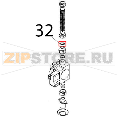 Washer Angelo Po FC1011G Washer Angelo Po FC1011GЗапчасть на деталировке под номером: 32