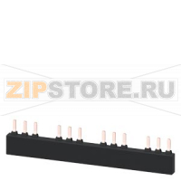 3-фазная шинка, для 4 автоматических выключателей, типоразмер S2, модульное расстояние 68 mm Siemens 3RV1935-3C