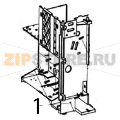Left machine rack Hurakan HKN-ME709 Left machine rack Hurakan HKN-ME709Запчасть на деталировке под номером: 1