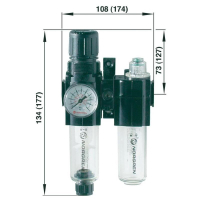 Пневмоблок, G1/2, 0-10 бар Norgren BL74-425G