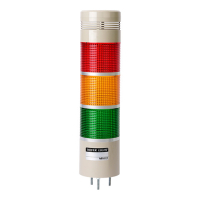 Колонна сигнальная, светодиодная, пластиковая, Ø: 86 мм Autonics MP8C-B3FF-RYG
