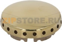 BURNER CAP PERFORATED BRASS POLISHED