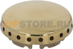 BURNER CAP PERFORATED BRASS POLISHED 