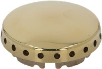 BURNER CAP PERFORATED BRASS POLISHED