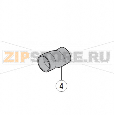 Hose Hobart UXT-10A                                                                 Hose&nbsp; Hobart UXT-10AЗапчасть на сборочном чертеже под номером: 4Название запчасти на немецком языке языке: Hose Hobart UXT-10A
