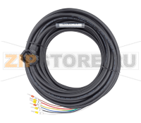 Кабель силовой с тормозом 10 м, 220 В, 0.05-1 кВт Inovance S6-L-B107-10.0